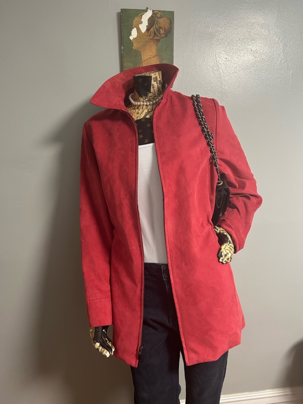 London Fog Red Suede Jacket